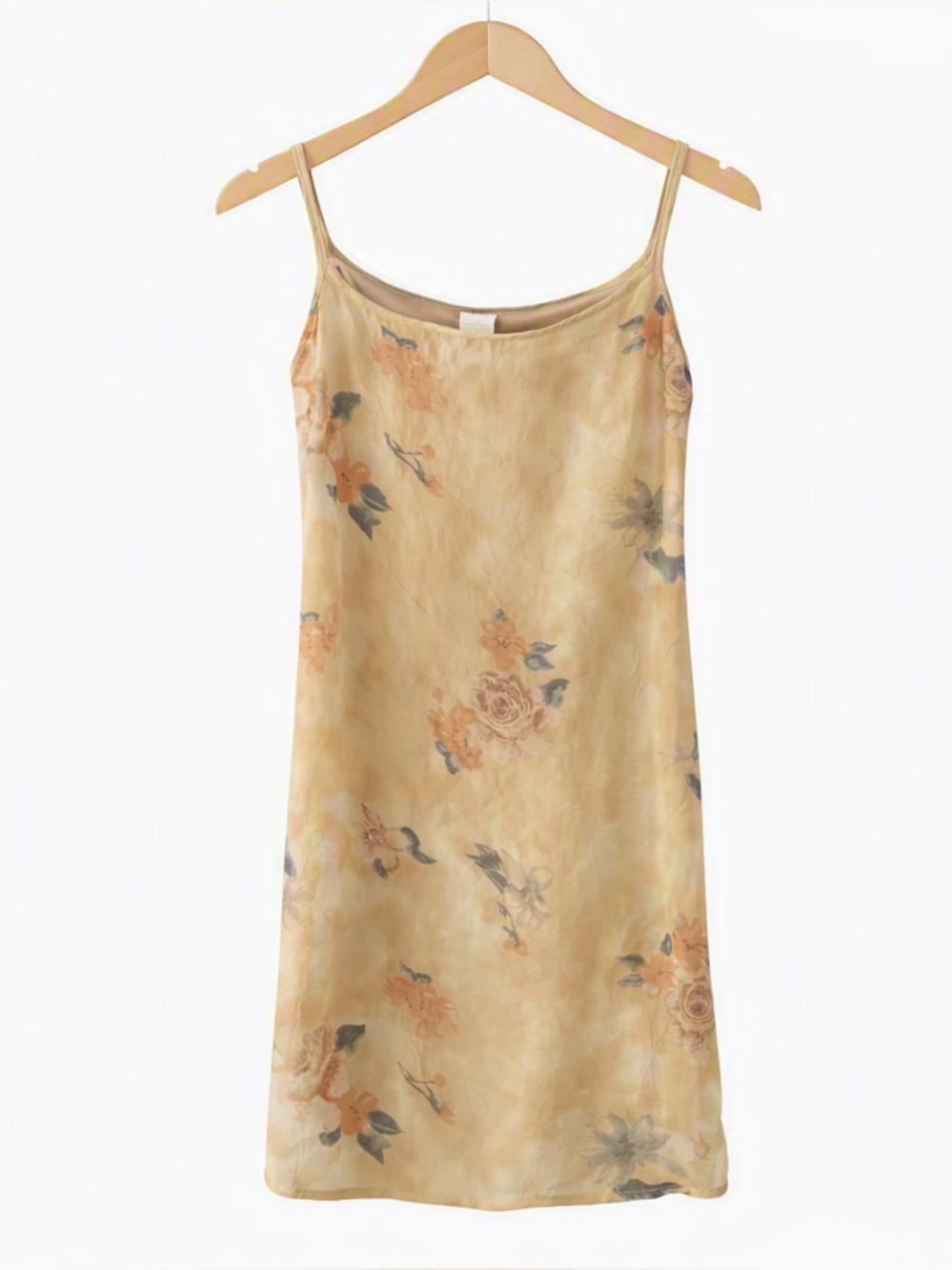 5/$50 90's Donna Beige Floral Slip Dress